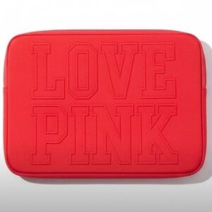 PINK by Victoria's Secret Embossed “Love Pink” Logo Padded Laptop Sleeve